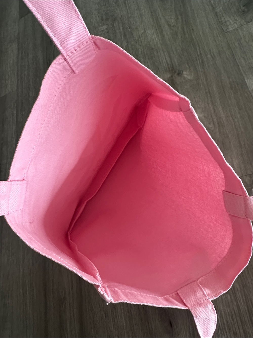 🆕 Pink Canvas Tote Bag - Women's Everyday Shoulder Bag - Picture 5 of 5